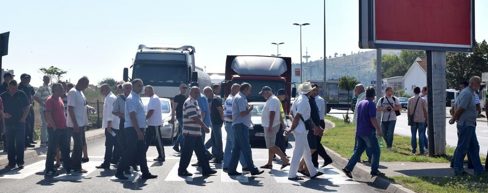 bivši radnici KAP-a blokada