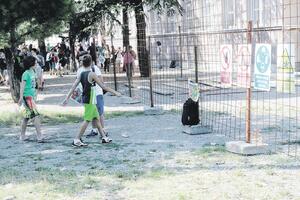 Ograda između djece i gradilišta kod "M. M. Burzana"