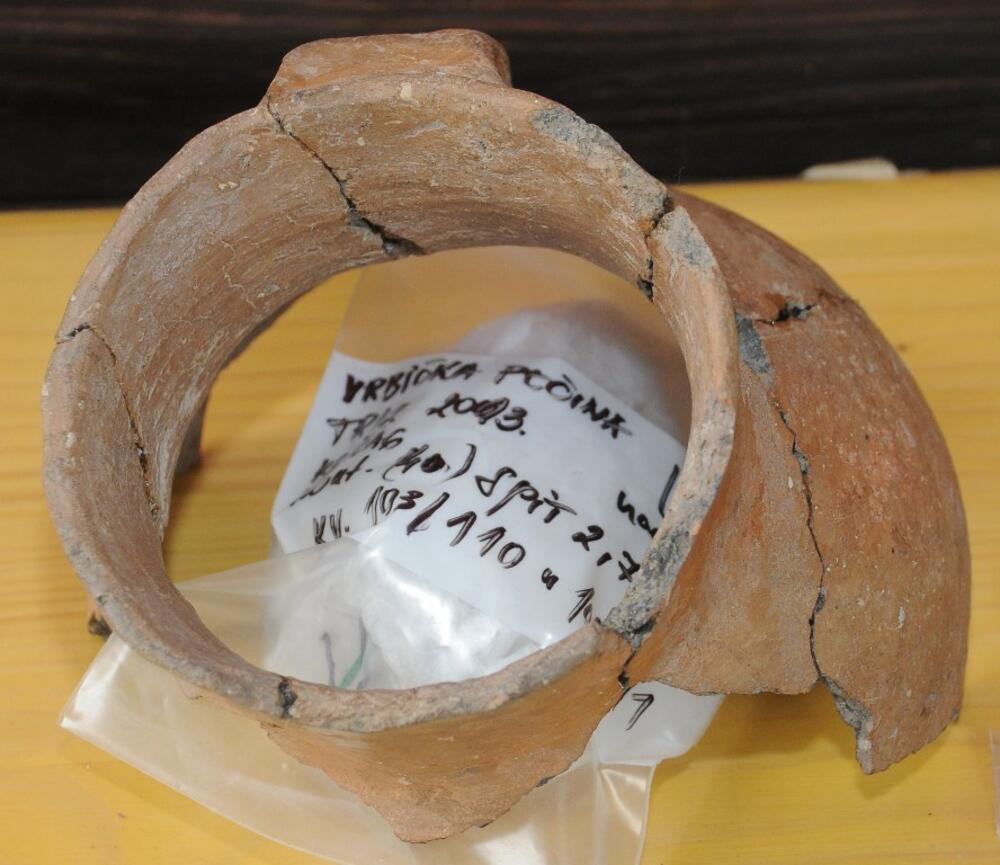 Arheolozi, Vrbička pećina