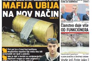Danas u "Vijestima": Mafija ubija na nov način, Kriv sam što me ...