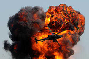 Izgorio ruski vojni helikopter