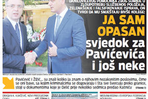 U "Vijestima" čitajte: Ja sam opasan svjedok za Pavićevića, Žižića...
