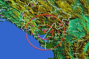 Slabiji zemljotres južno od Budve