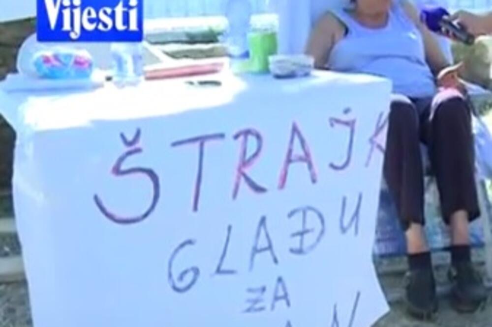 Risan štrajk glađu, Foto: TV Vijesti screenshot