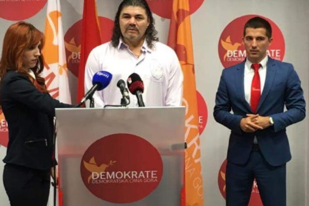 Mijo Martinović i Aleksa Bečić, Foto: Twitter/Demokratska Crna Gora