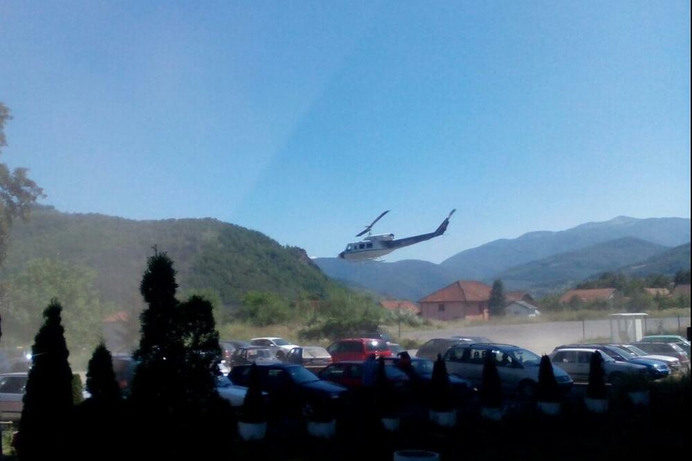 helikopter, udes Bijelo Polje, Foto: Jadranka Ćetković