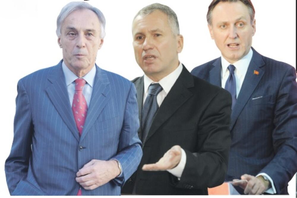 Miodrag lekić, Žarko Rakčević, Ranko Krivokapić, Foto: Vijesti