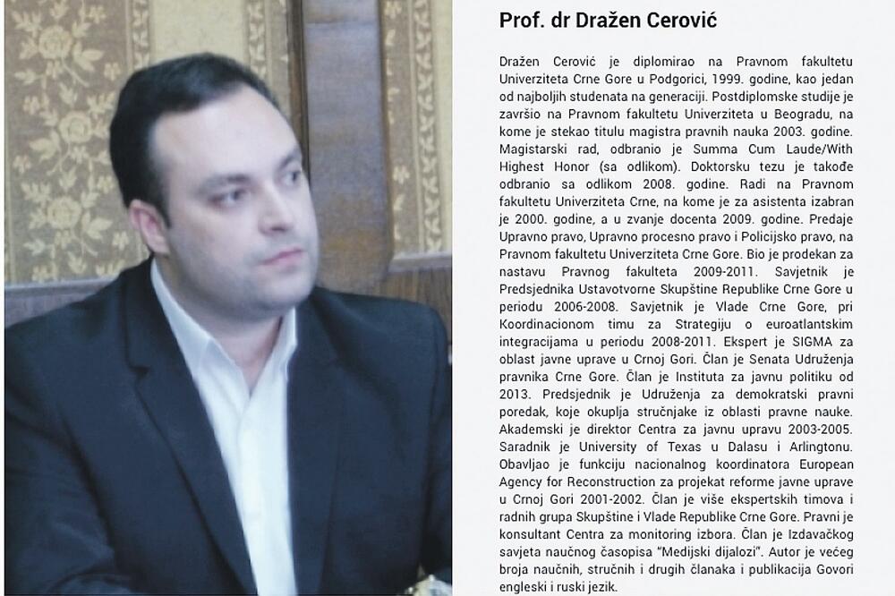 Dražen Cerović, Foto: Institut