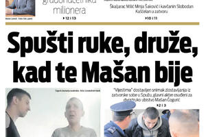 Naslovna strana "Vijesti" za 9. februar