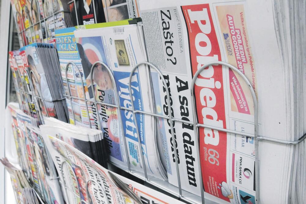 štampa, novine, mediji, Foto: Luka Zeković