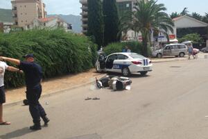 Budva: Motociklista naletio na prosuti lijepak, pao s motora i...