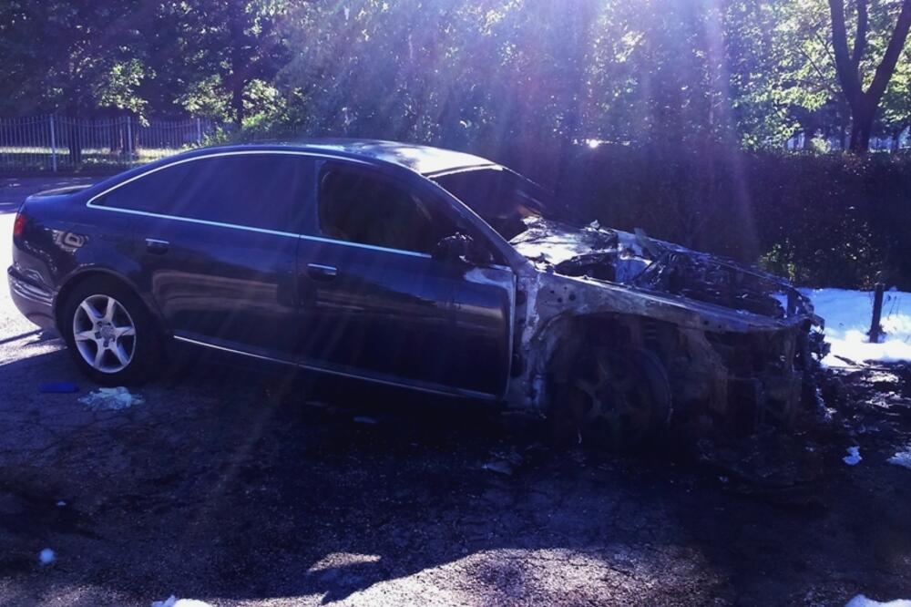 požar, audi, Nikšić, Foto: Svetlana Mandić