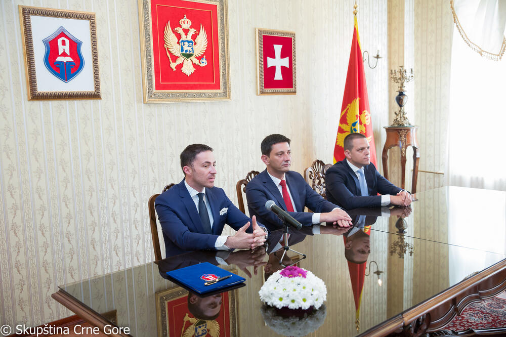 Darko Pajović, Aleksandar Bogdanović, Foto: Skupština Crne Gore