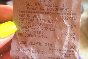 Vozili se 1,3 kilometra, platili 52 eura