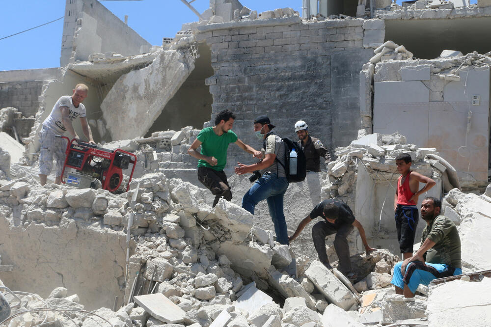 Sirija bombardovanje, Foto: Reuters