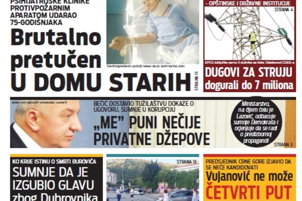 Naslovna 18.07., Foto: Vijesti