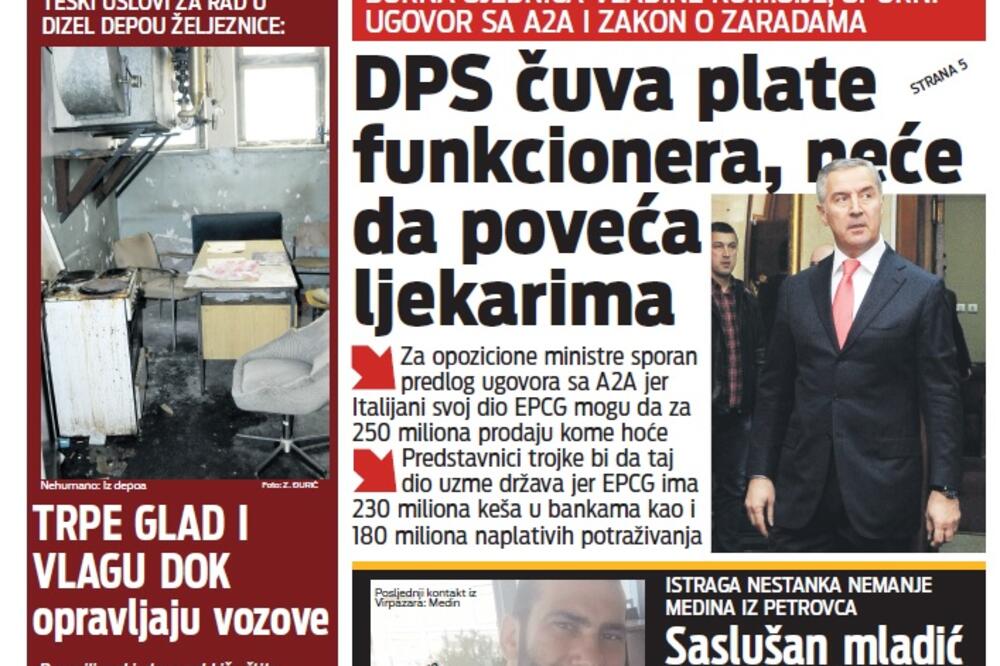naslovna strana, Foto: Vijesti online