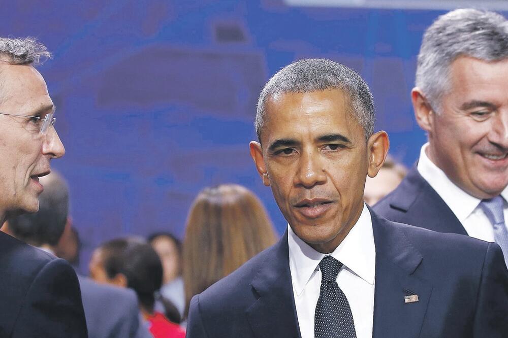 Jens Stoltenberg, Barak Obama, Milo Đukanović, Foto: Reuters