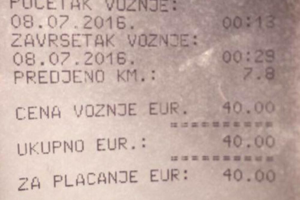 taksi, Budva, Foto: Čitalac "Vijesti"