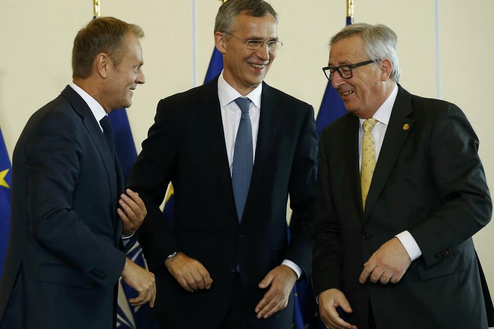 Donald Tusk, Jens Stoltenberg, Žan Klod Junker, Foto: Reuters
