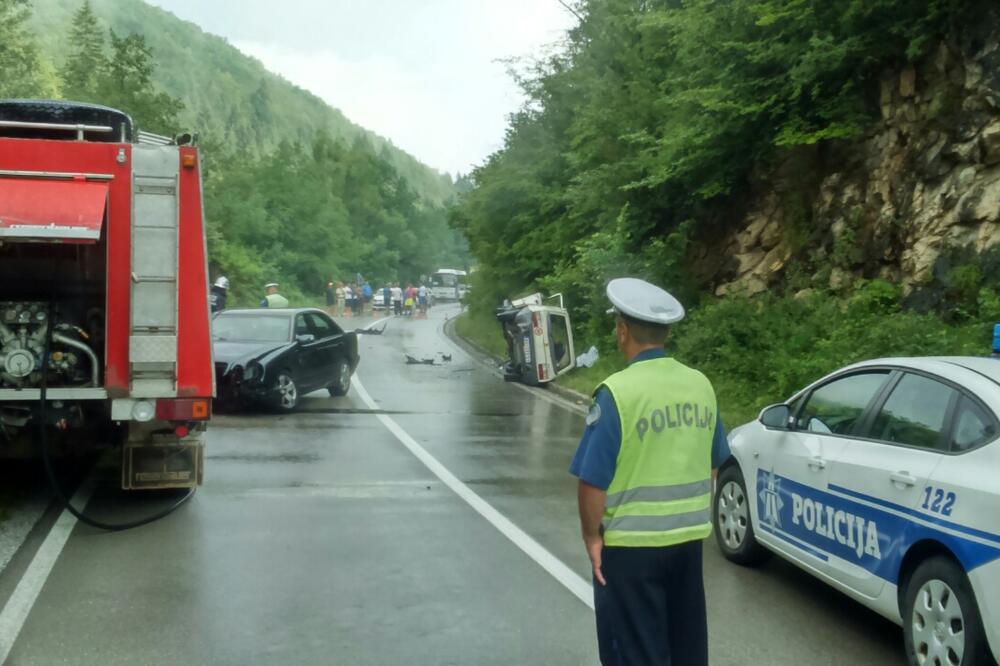 Saobraćajna nesreća, Pljevlja, Foto: Goran Malidžan
