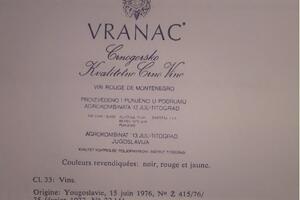 Pejović: Postoji samo jedan "Vranac"