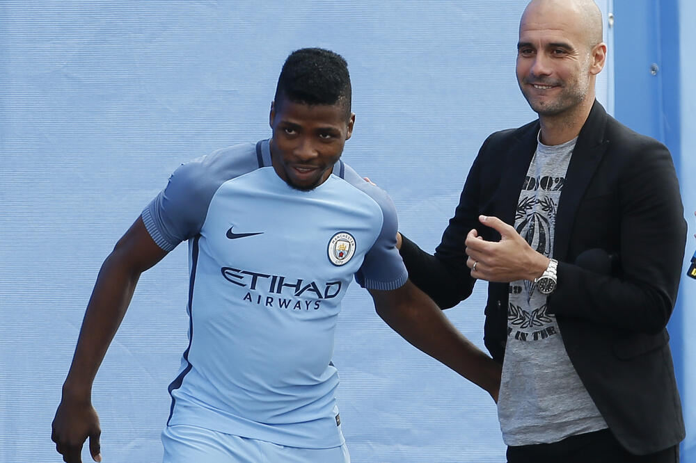 Pep Gvardiola i Keleči Iheanačo, Foto: Reuters