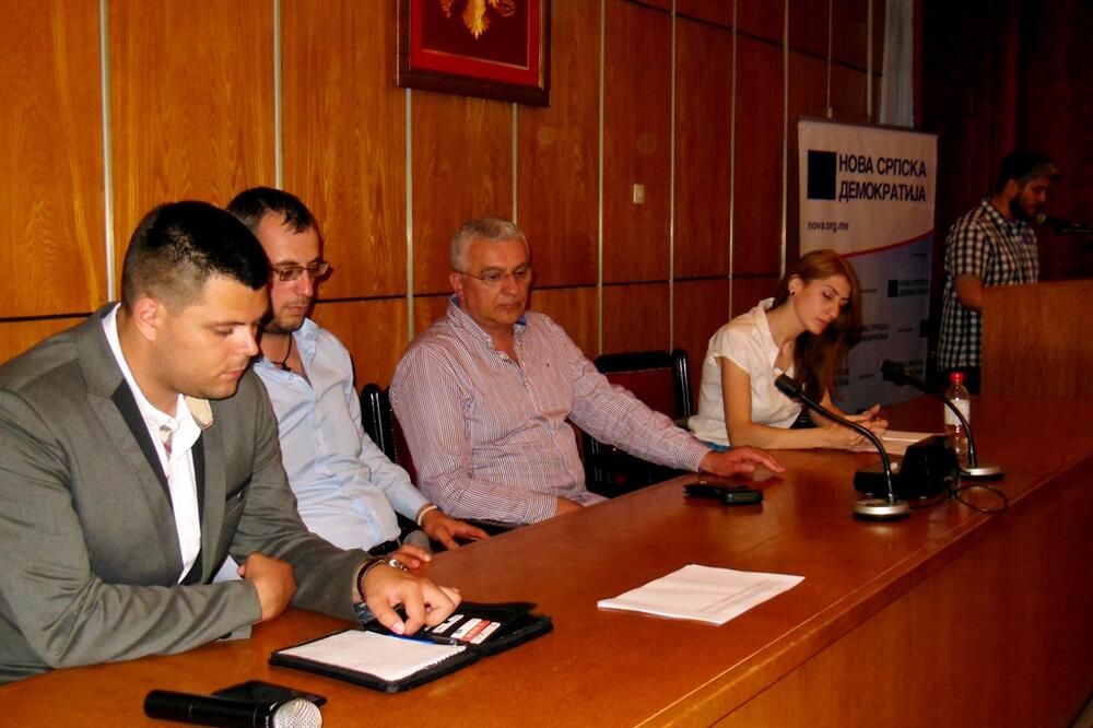 Andrija Mandić, tribina, Nikšić, Foto: Svetlana Mandić