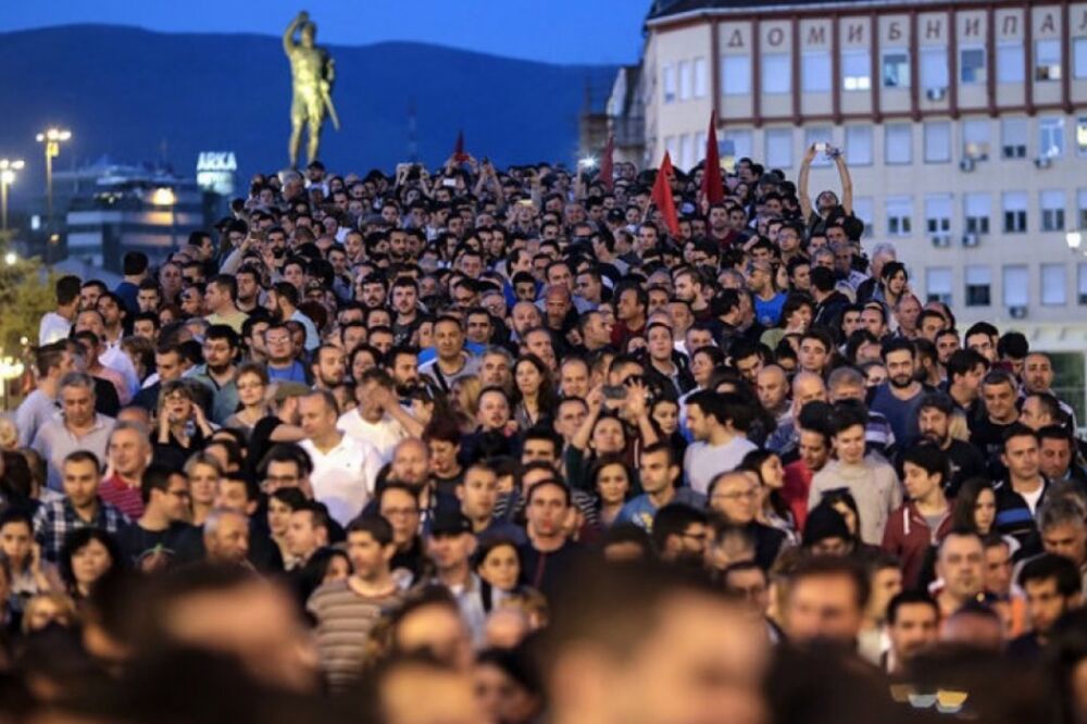 protest Skoplje, Foto: Twitter