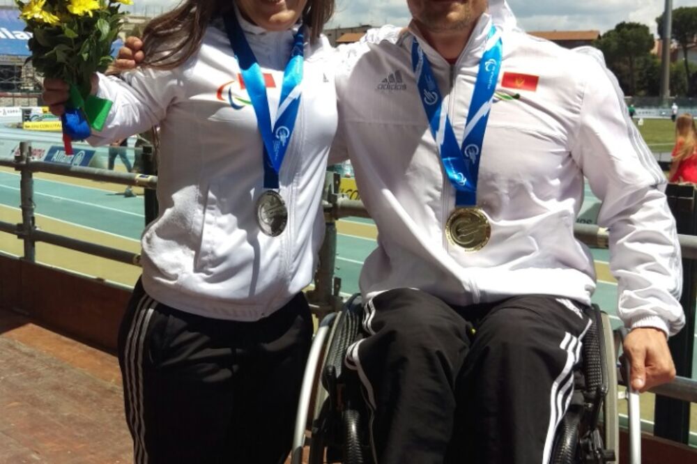 Marijana Goranović i Radmilo Baranin, Foto: Paraolimpijski komitet Crne Gore