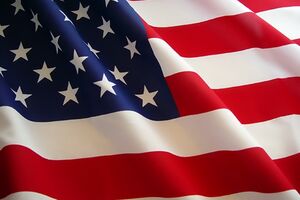 Zastava SAD sa čamca koji je prevozio vojnike u invaziju na...