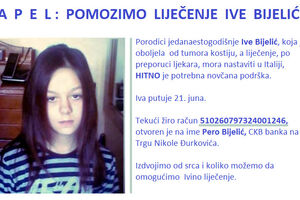 11-godišnjoj Ivi hitno potreban novac za operaciju u Bolonji