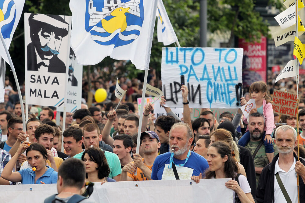 Beograd, protest, Foto: Betaphoto