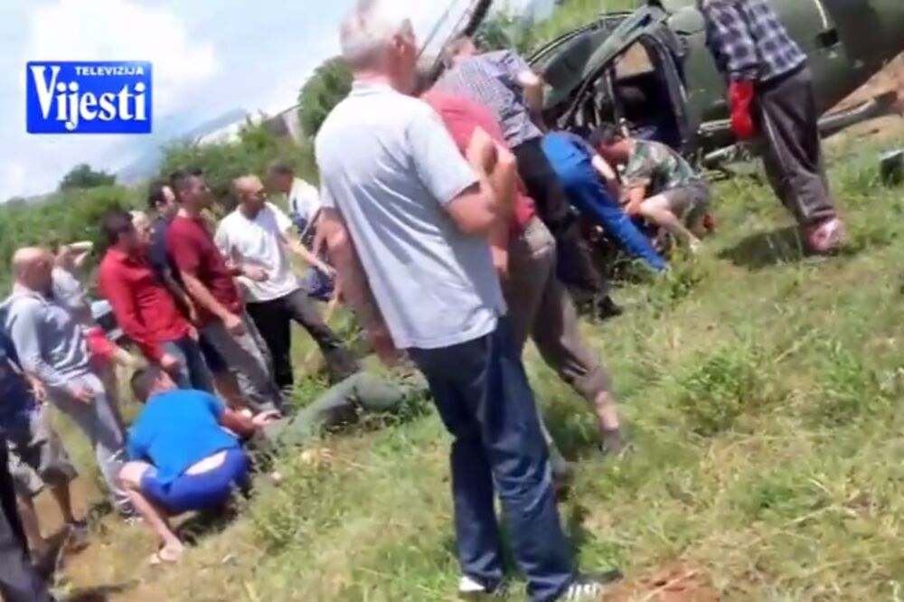 pad helikoptera spasavanja Arifovića, Foto: Screenshot (TV Vijesti)
