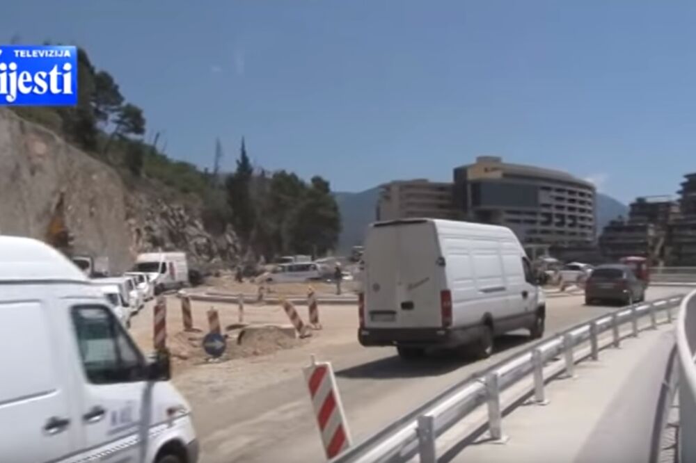 Budva, radovi, kružni tok, Foto: Screenshot (YouTube)