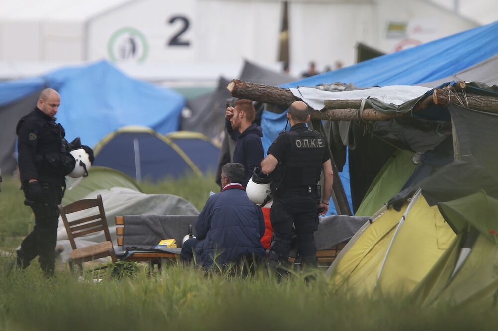 izbjeglički kamp Idomeni iseljavanje, Foto: Beta/AP