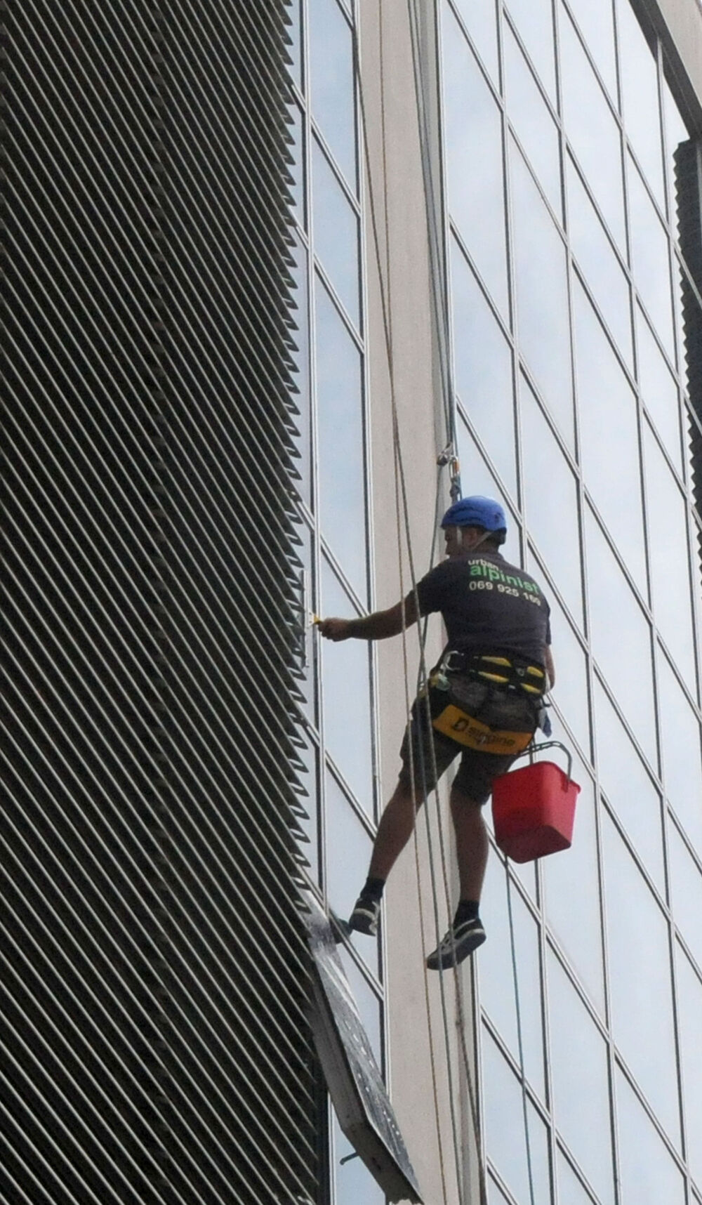 alpinisti, pranje prozora