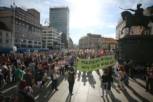 Hiljade građana protestovalo u Zagrebu zbog reforme školstva