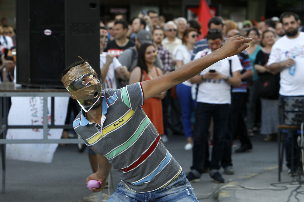 Makedonija, protest, Foto: Beta-AP