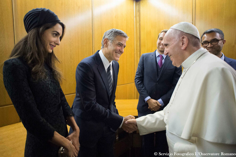 Papa Franjo Džordž Kluni, Foto: Reuters