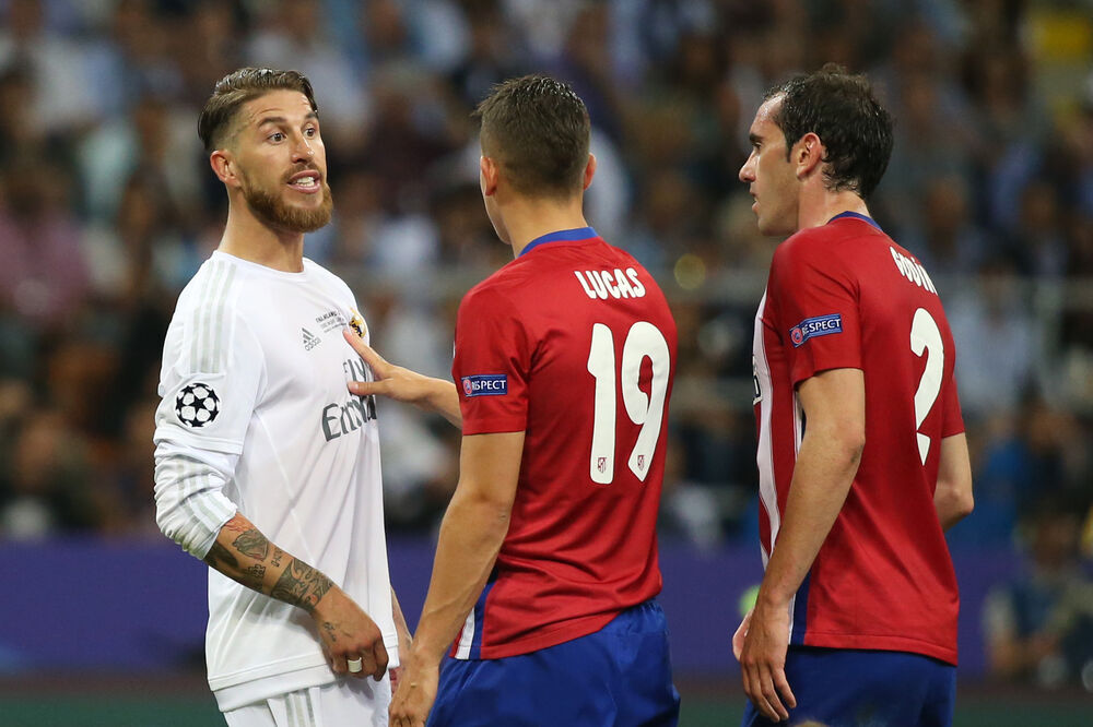 Serhio Ramos i Dijego Godin, Foto: Reuters