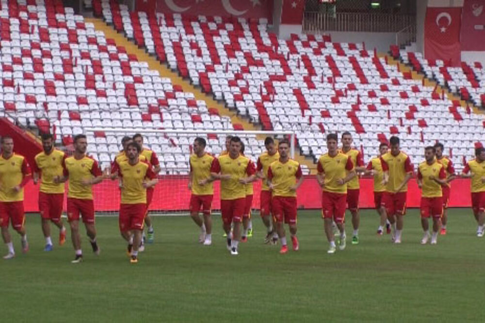 Fudbalska reprezentacija, Antalija, Foto: FSCG