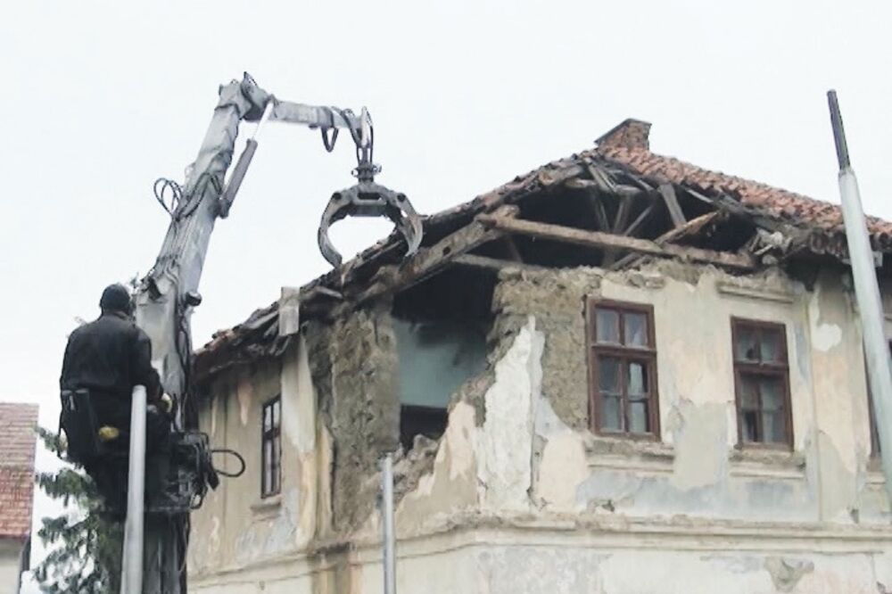 rušenje kuće Pljevlja, Foto: Goran Malidžan