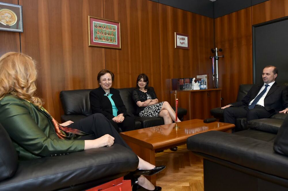 Sanja Vlahović, Suad Numanović, Širli Ebadi, Foto: Vlada Crne Gore