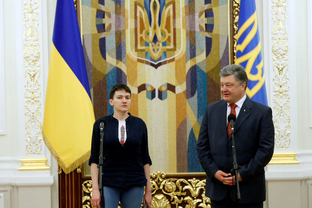 Nađa Savčenko, Petro Porošenko, Foto: Reuters