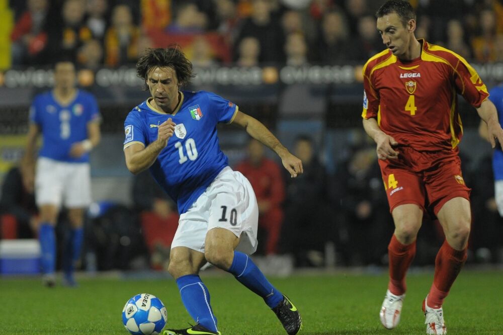 Andrea Pirlo i Savo Pavićević, Foto: Savo Prelević