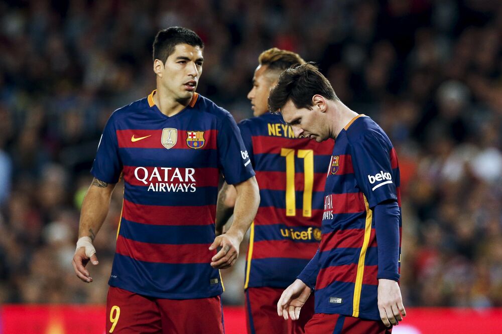 Luis Suares, Lionel Mesi i Nejmar, Foto: Reuters
