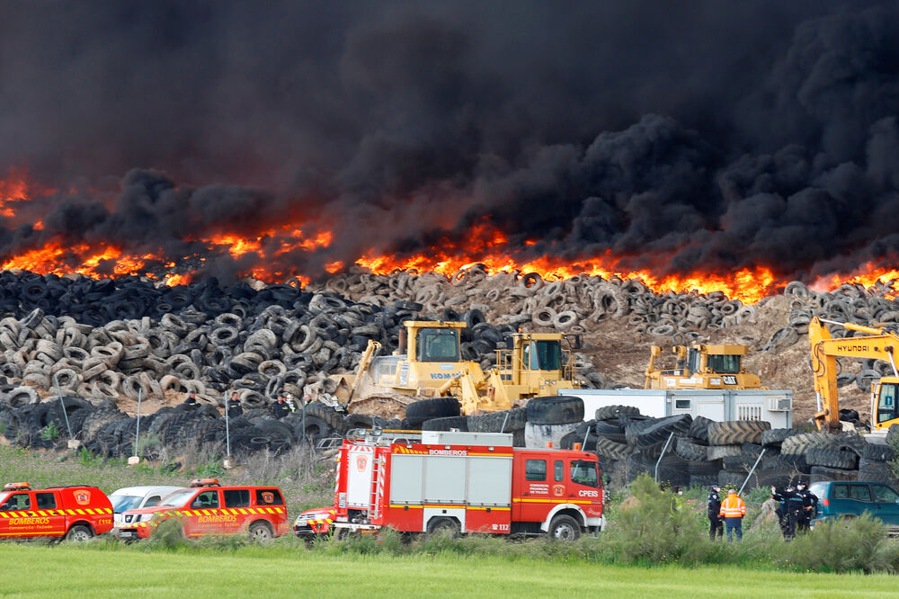 Madrid, gume požar, Foto: Reuters