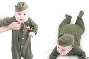 Bizarna propaganda za Dan pobjede: Duhovi djece i uniforme za bebe