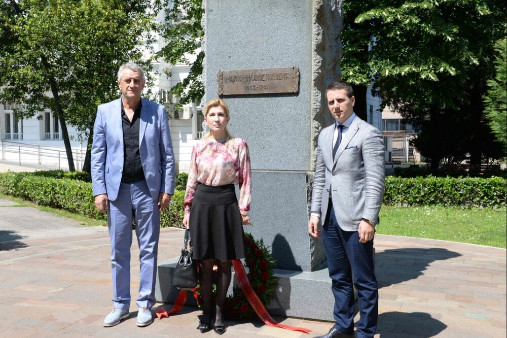 Polaganje vijenaca, spomenik Marku Miljanovu, Foto: Glavni grad